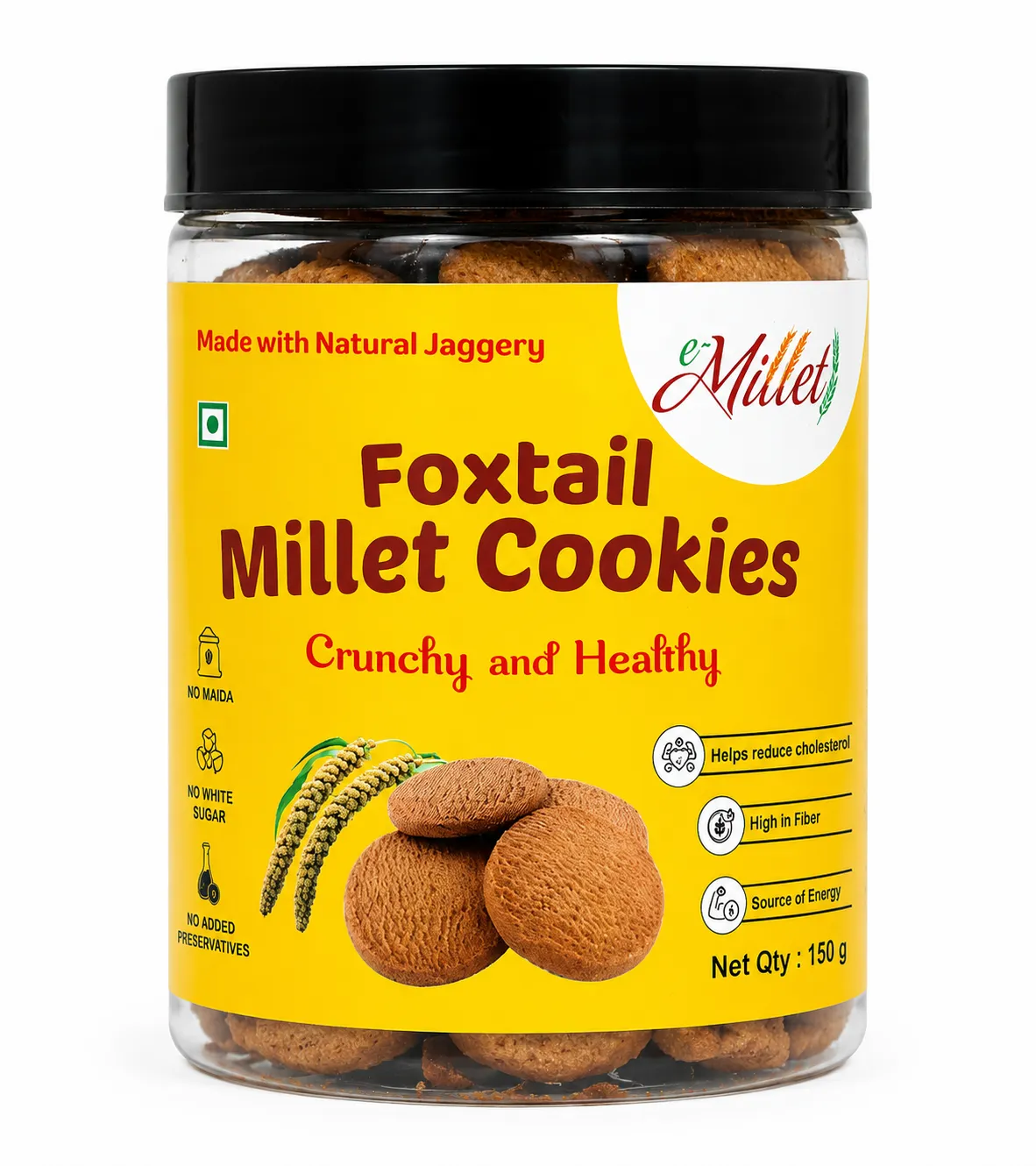 Foxtail Millet Cookies - Pet Jar 150g