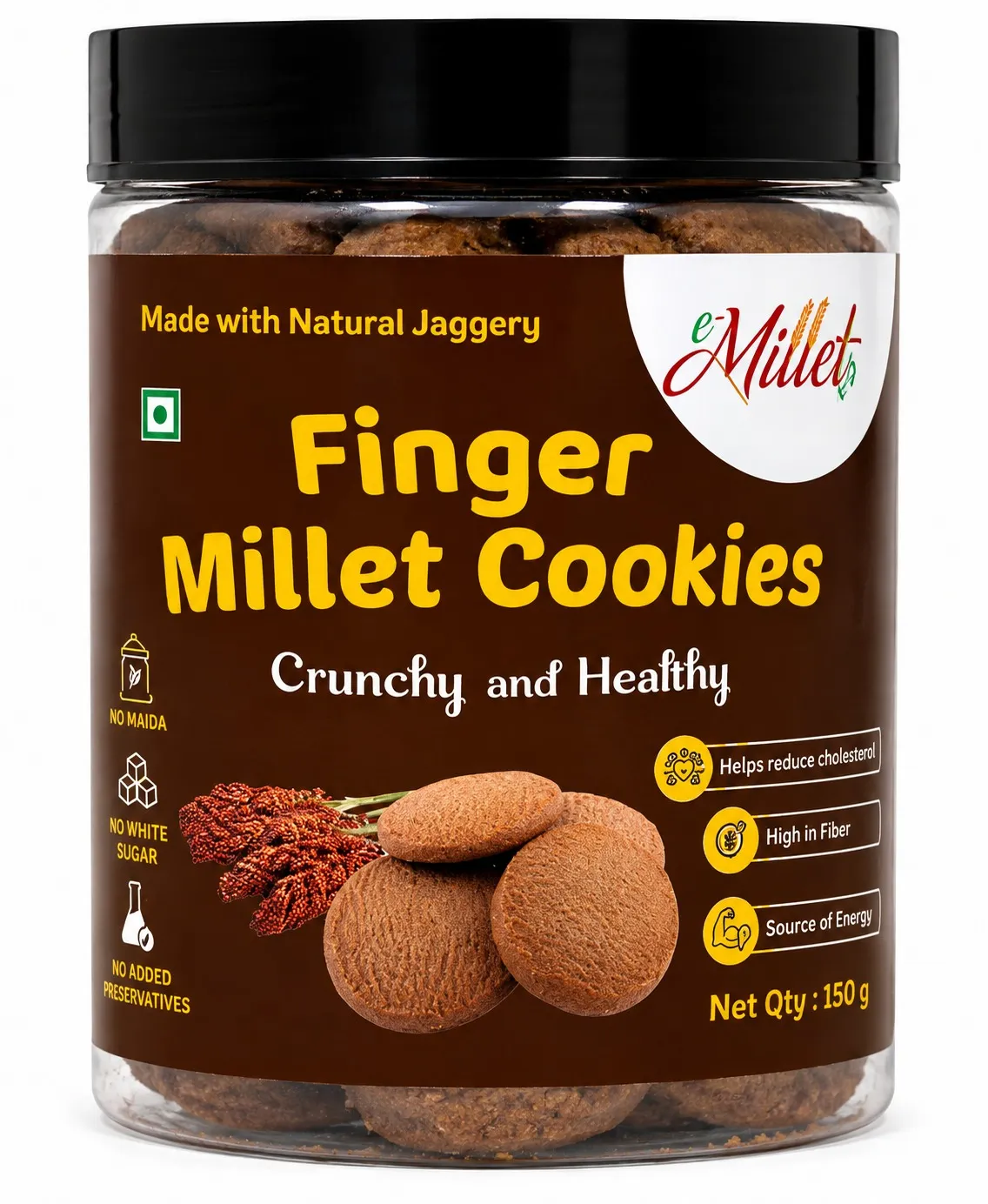 Ragi Millet Cookies - Pet Jar 150g