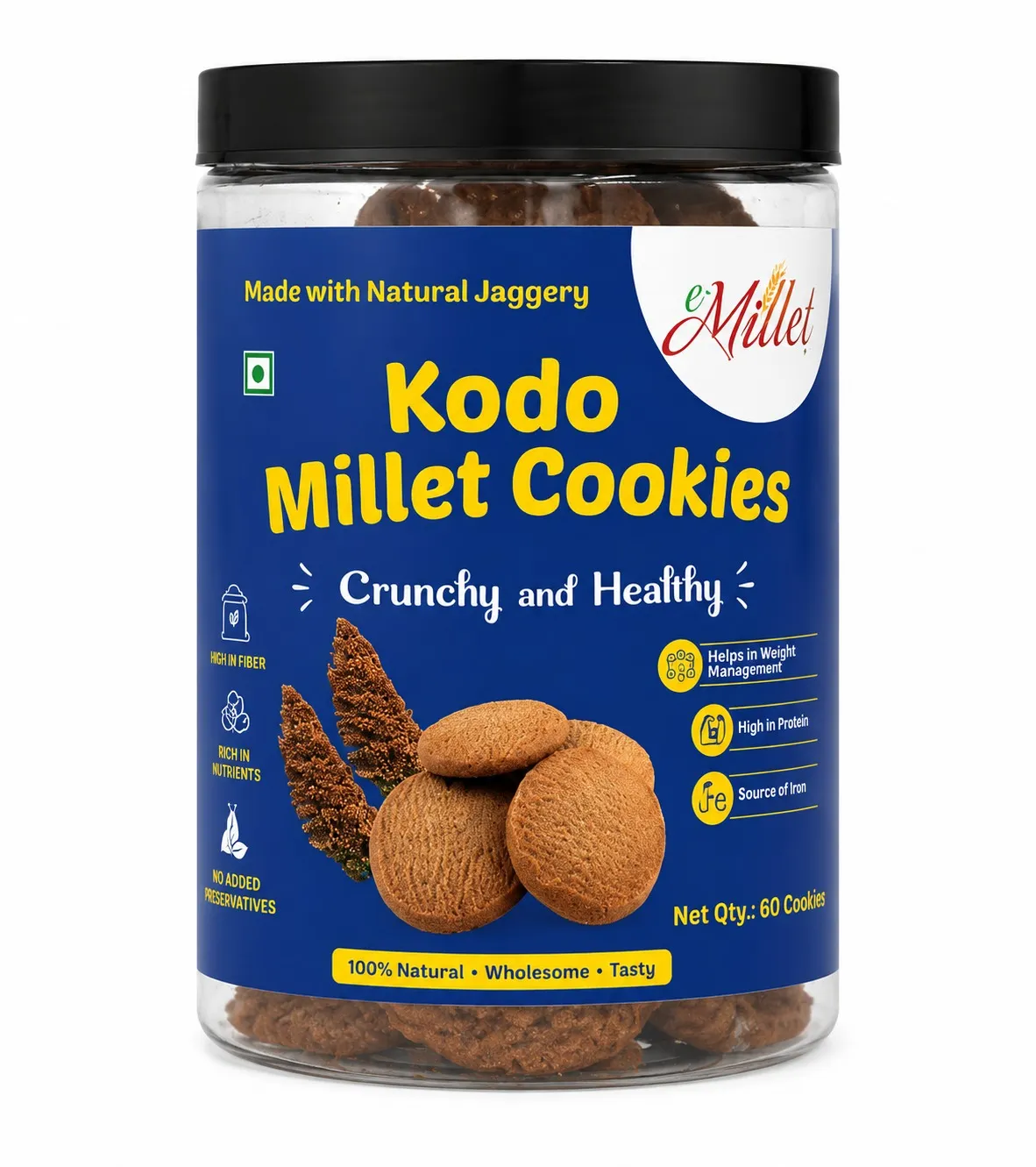 Kodo Millet Cookies - Pet Jar 150g