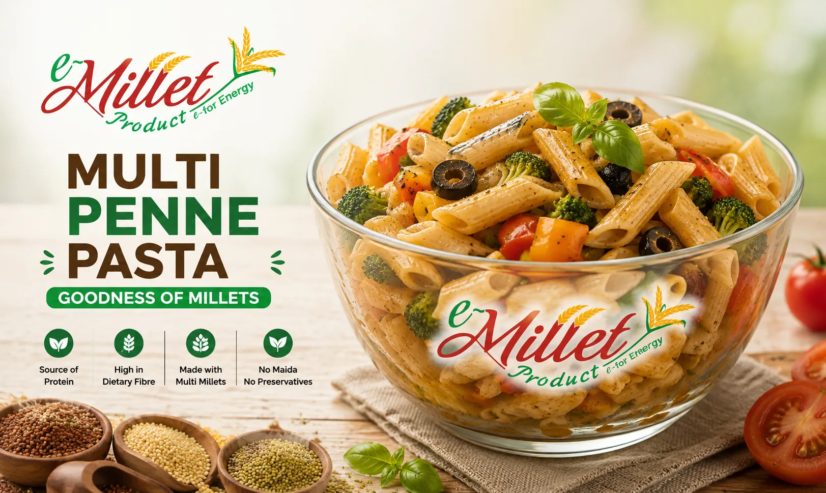           Multi Millet Penne Pasta