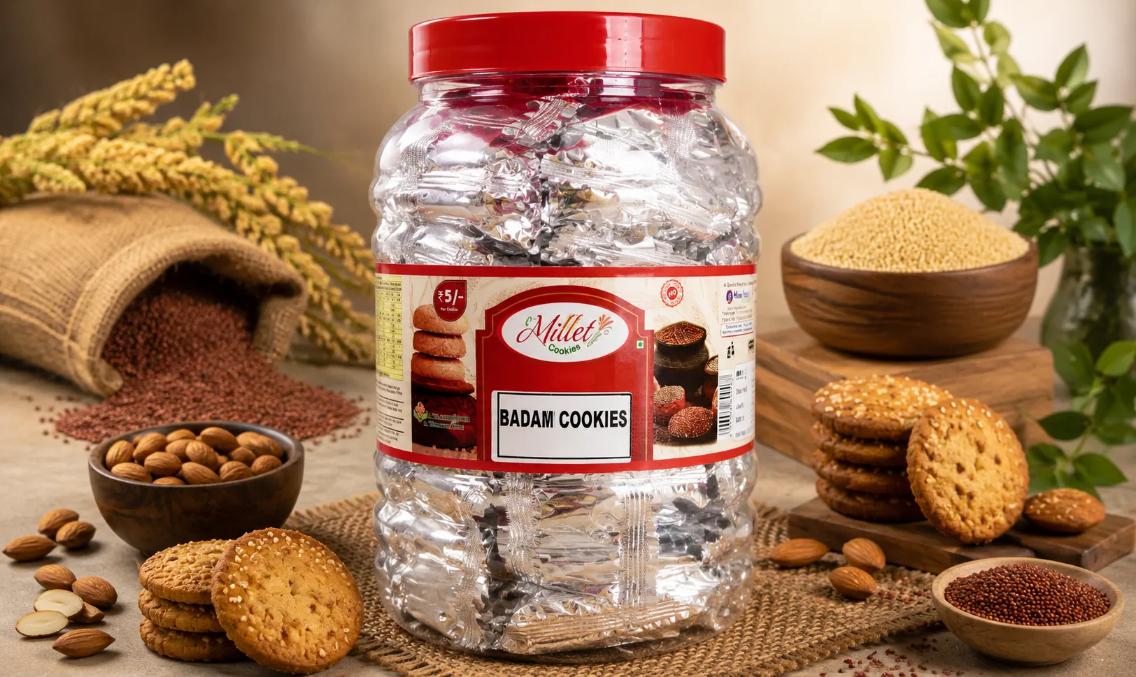 Jar Cookies - Badam